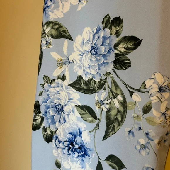 NWT 🩵 ASOS Floral Back Tie Midi Dress - Picture 5 of 8